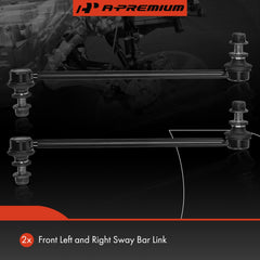Close-up of A-Premium sway bar link ball stud showing durable steel construction.