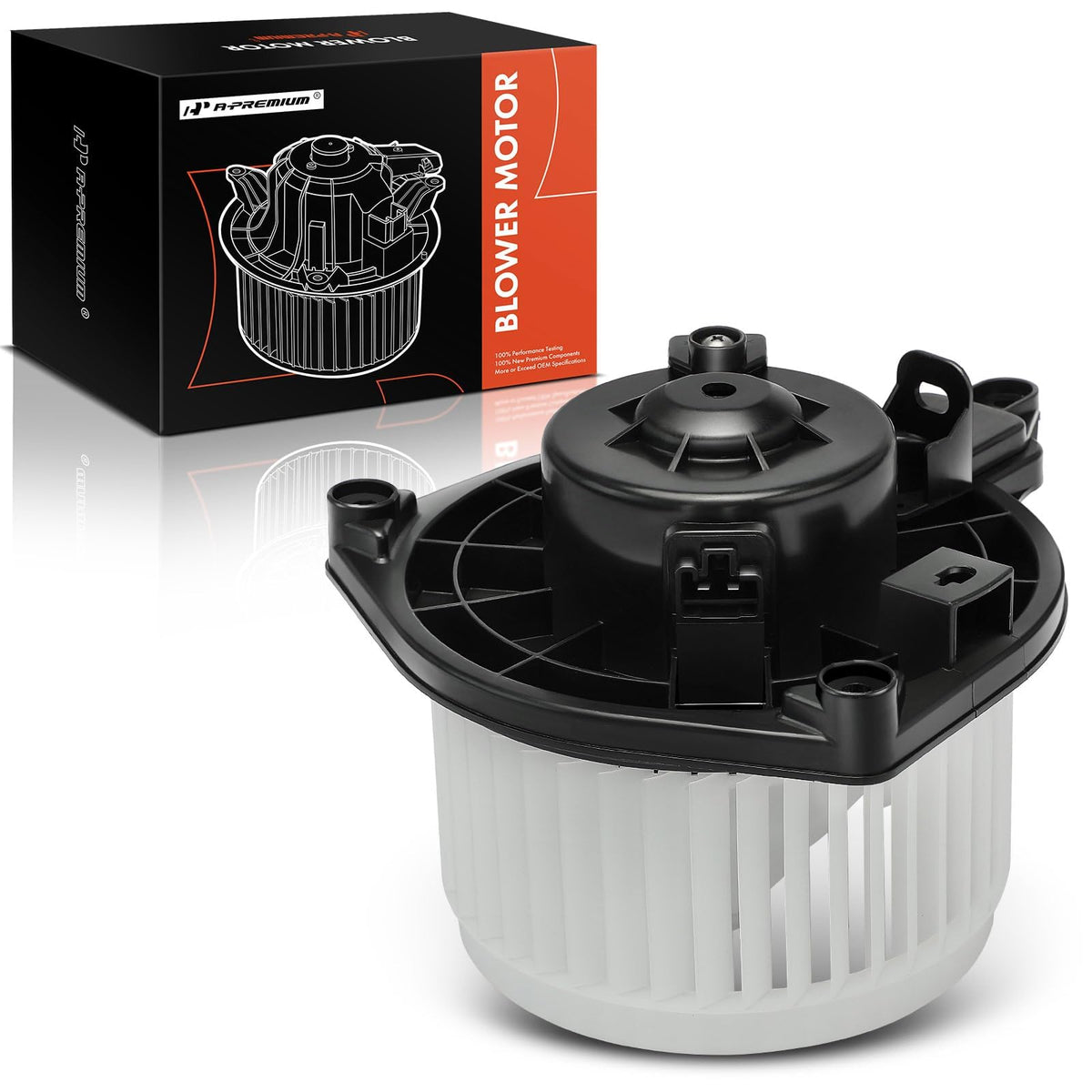A-Premium Tacoma blower motor side view showing fit for direct replacement