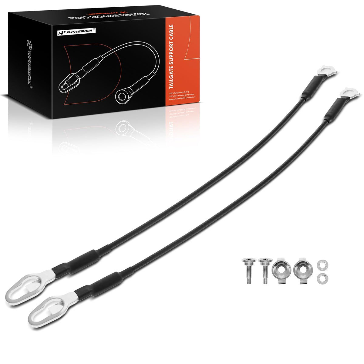 APremium tailgate cable driver-side, 21-1/8 inch, durable and corrosion-resistant.