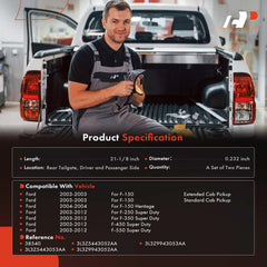 APremium tailgate cable passenger-side, 21-1/8 inch, built for heavy-duty use.