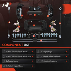 A-Premium tailgate latch for secure closure and smooth action