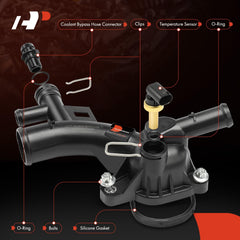 A-Premium thermostat housing for Chevrolet Sonic 1.4L with sensor promotes steady cooling