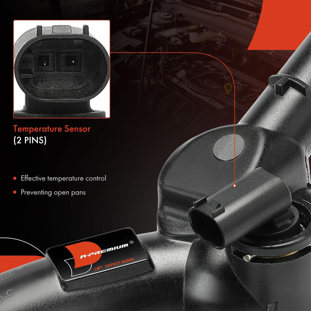 A-Premium thermostat housing for Chevrolet Trax 1.4L with sensor helps even heat distribution