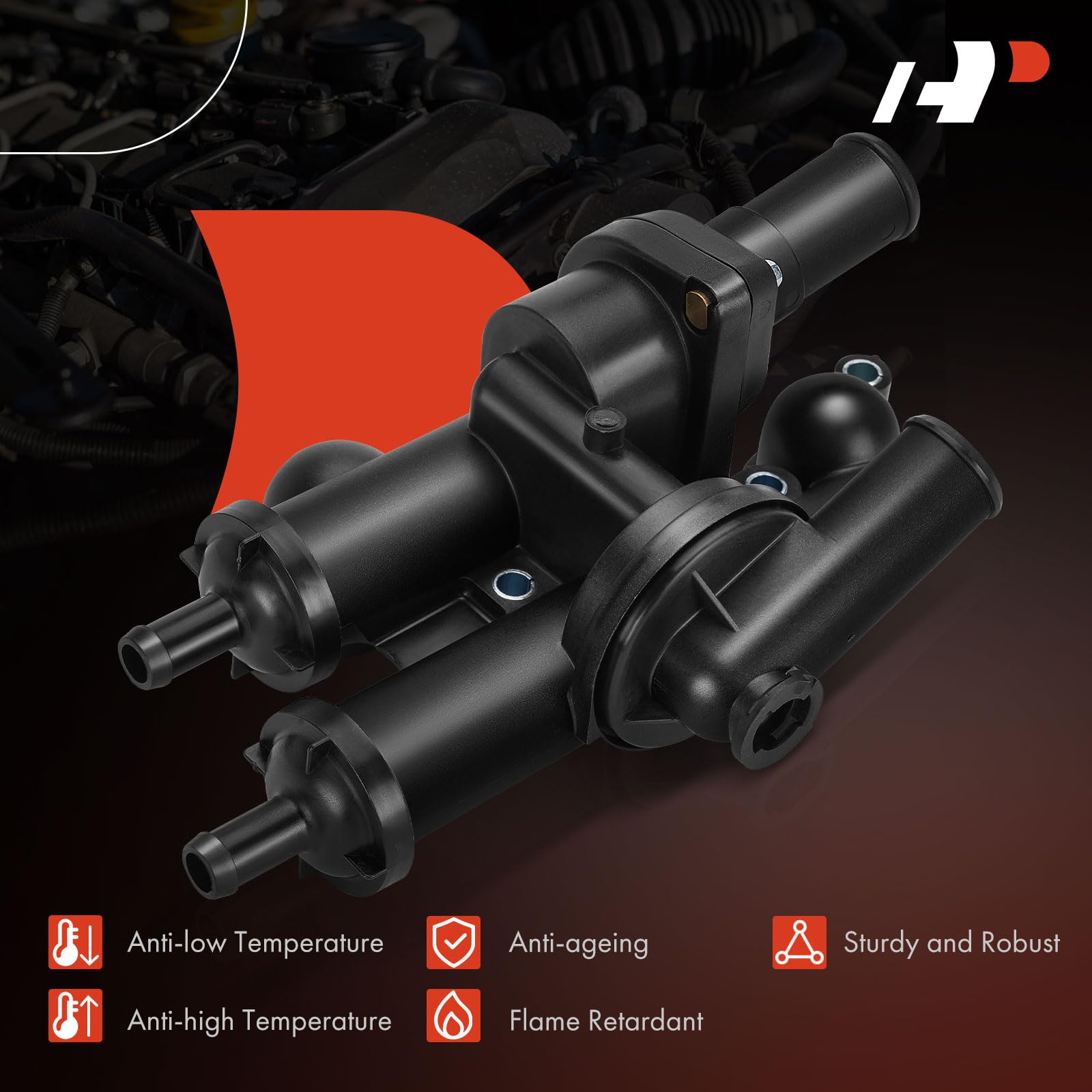 A-Premium thermostat housing installation guide — diagram-style view for easy mounting.