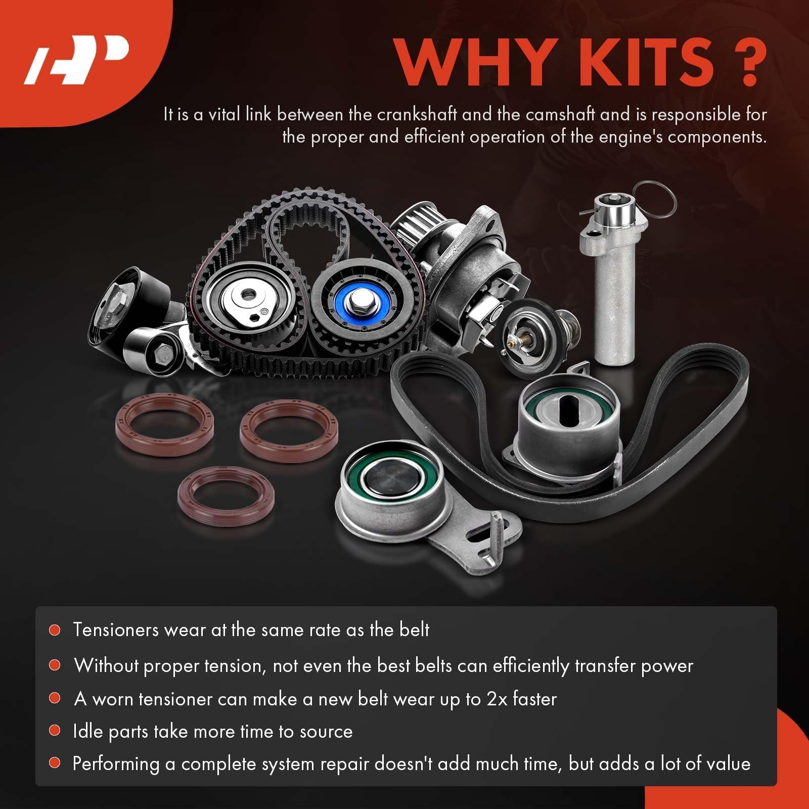 A-Premium crankshaft seal seals crankshaft joints to reduce oil leaks