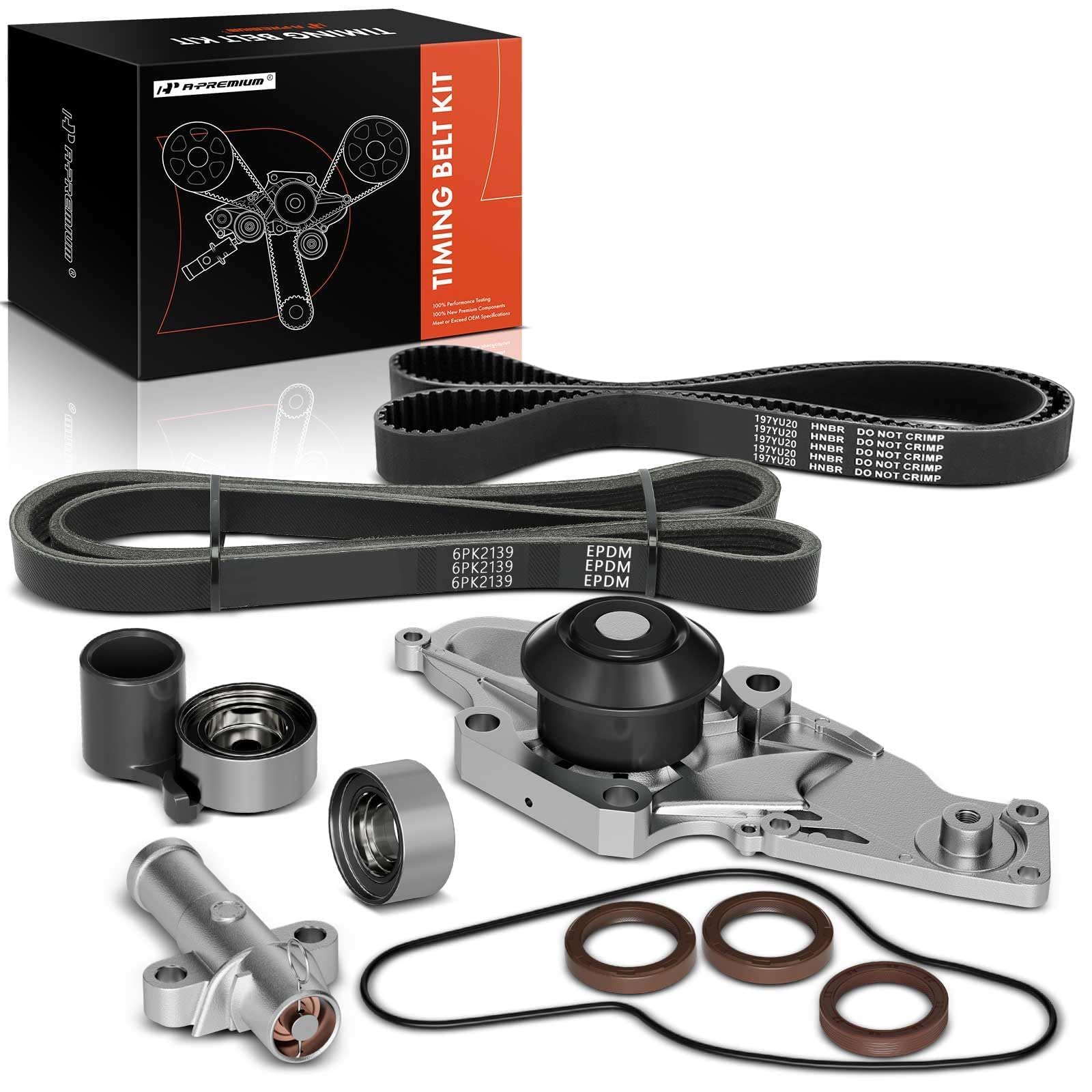 A-Premium timing belt kit with water pump for Honda Accord Crosstour engine timing replacement