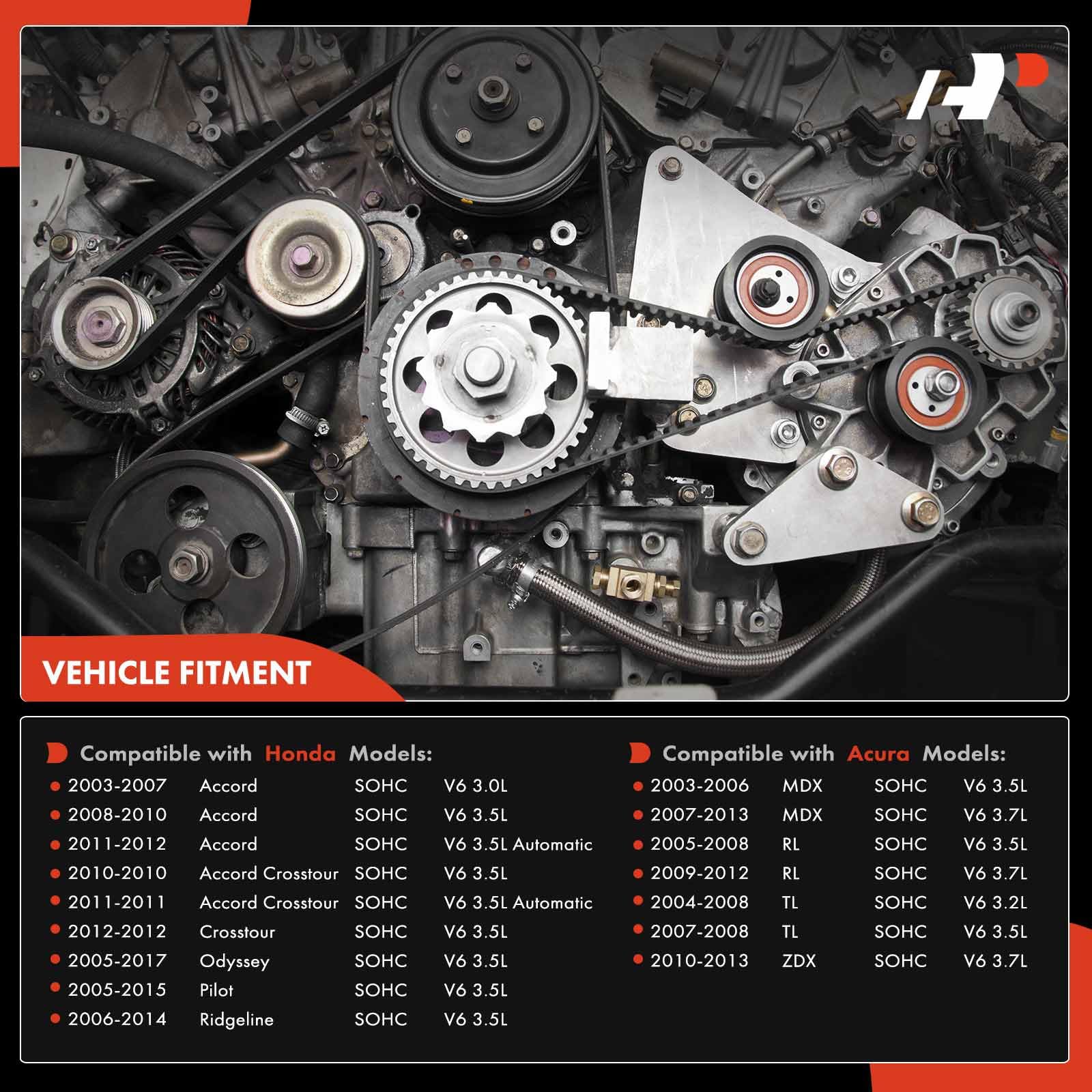A-Premium timing belt kit with water pump for Odyssey complete kit for reliable cooling and timing