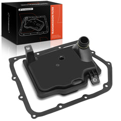 A-Premium transmission filter and pan gasket closeup showing debris filtration