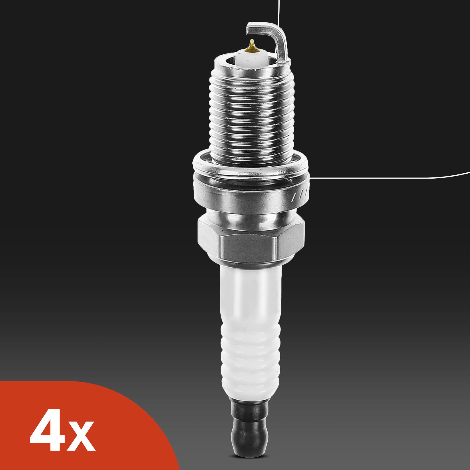 Unboxed A-Premium kit showing four coils and four plugs