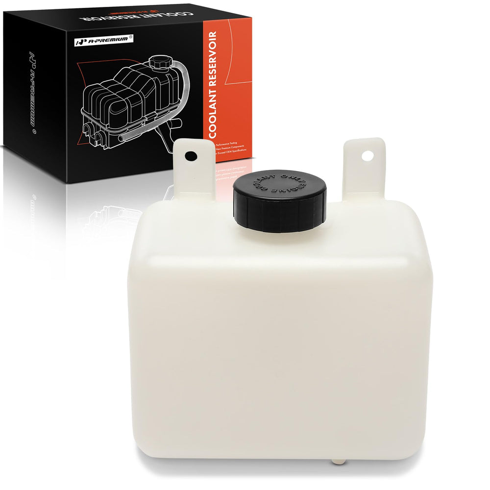 A-Premium universal coolant reservoir bottle with cap for versatile vehicle compatibility.
