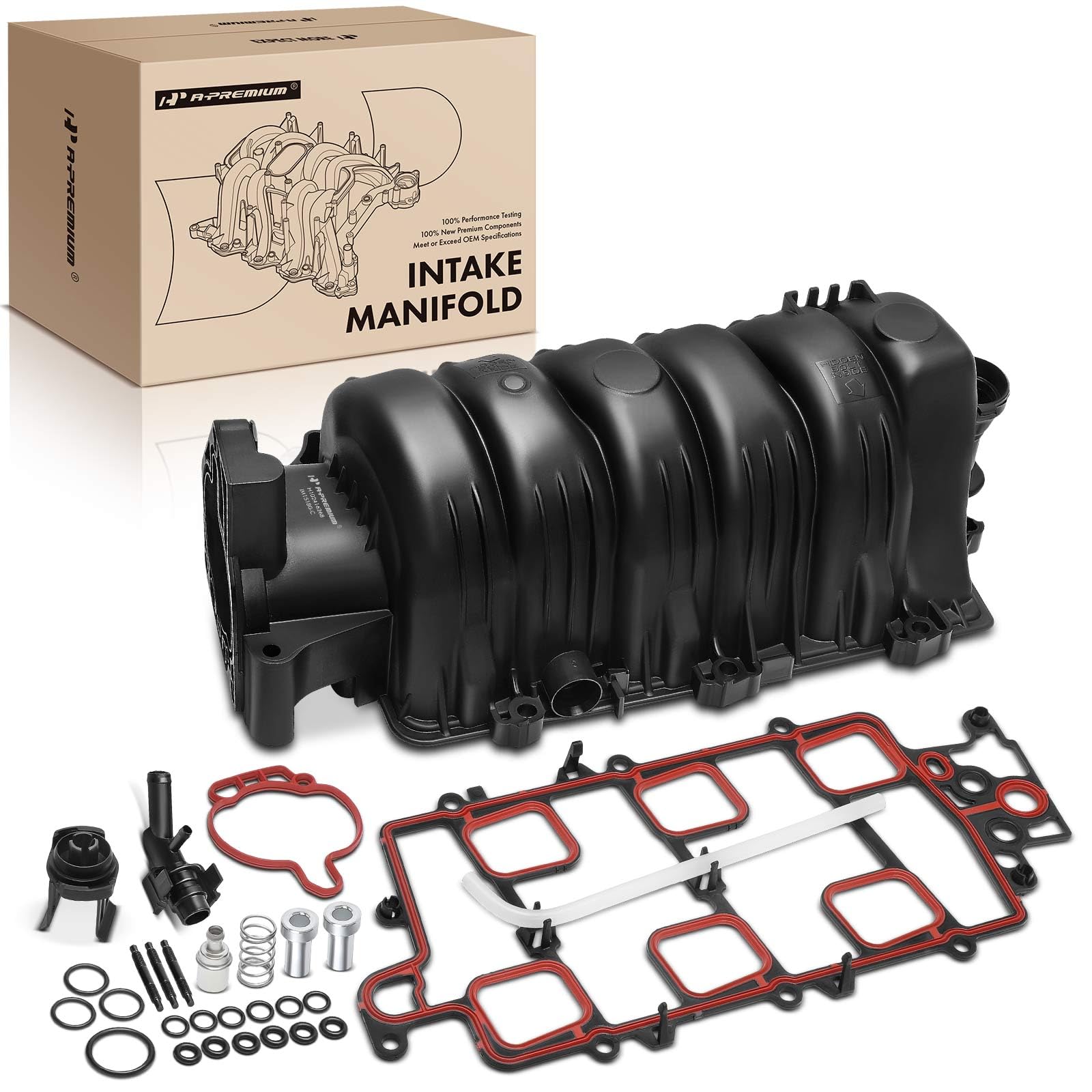 A-Premium V6 3.8L upper intake manifold with gasket for improved air flow.