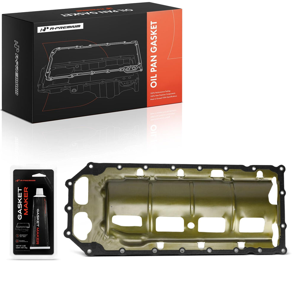 A-Premium V8 oil pan gasket with windage tray for a durable seal