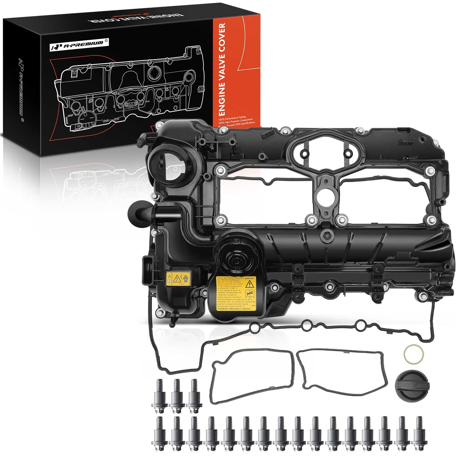 A-Premium valve cover for BMW N20 engine helps seal and prevent leaks.