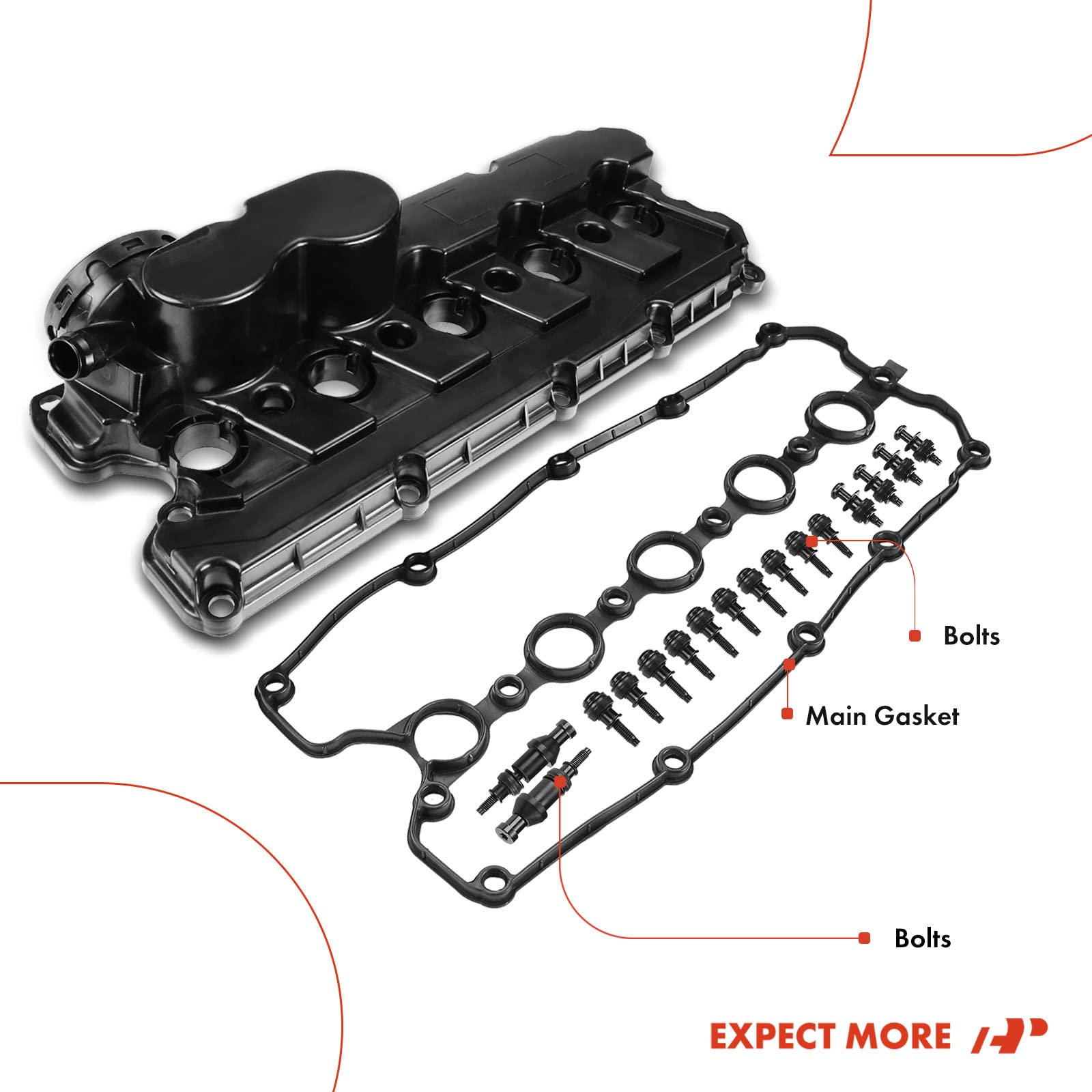 A-Premium valve cover bolt set ensures tight seal