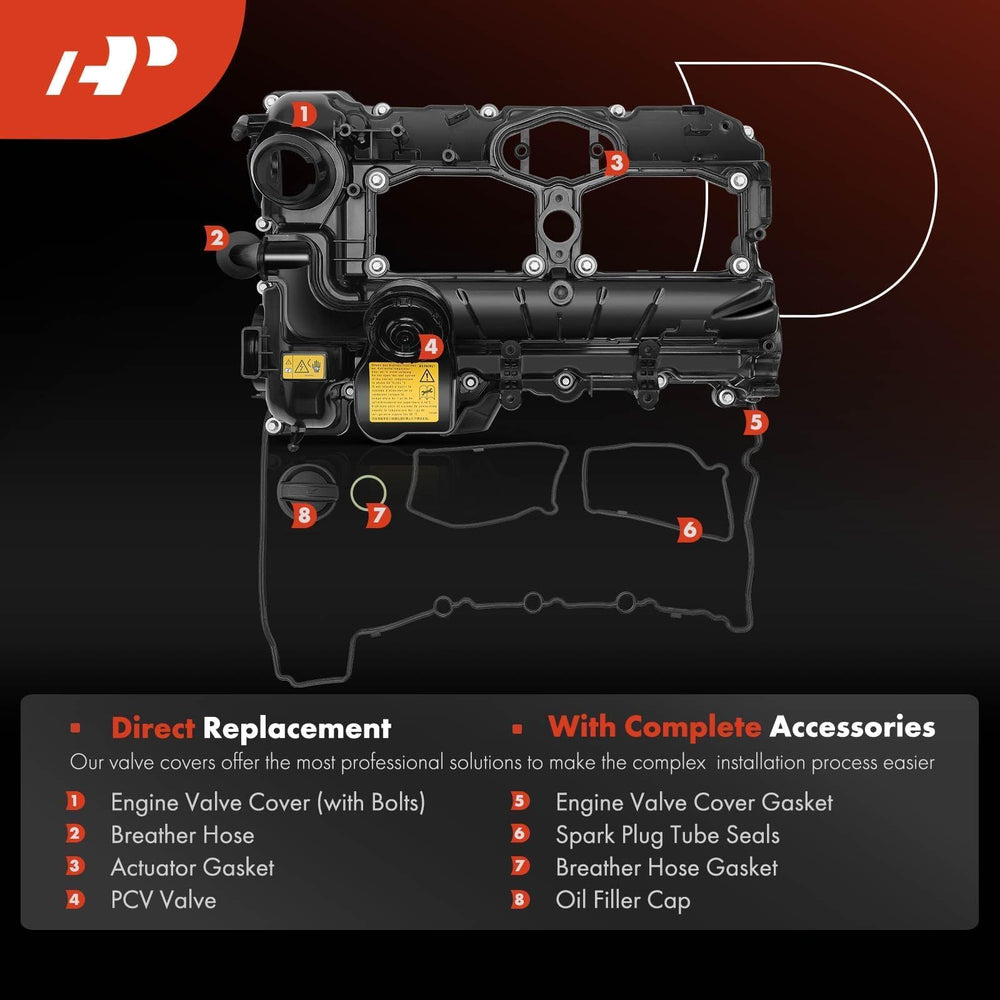 A-Premium valve cover gasket seals the N20 engine to reduce leaks.