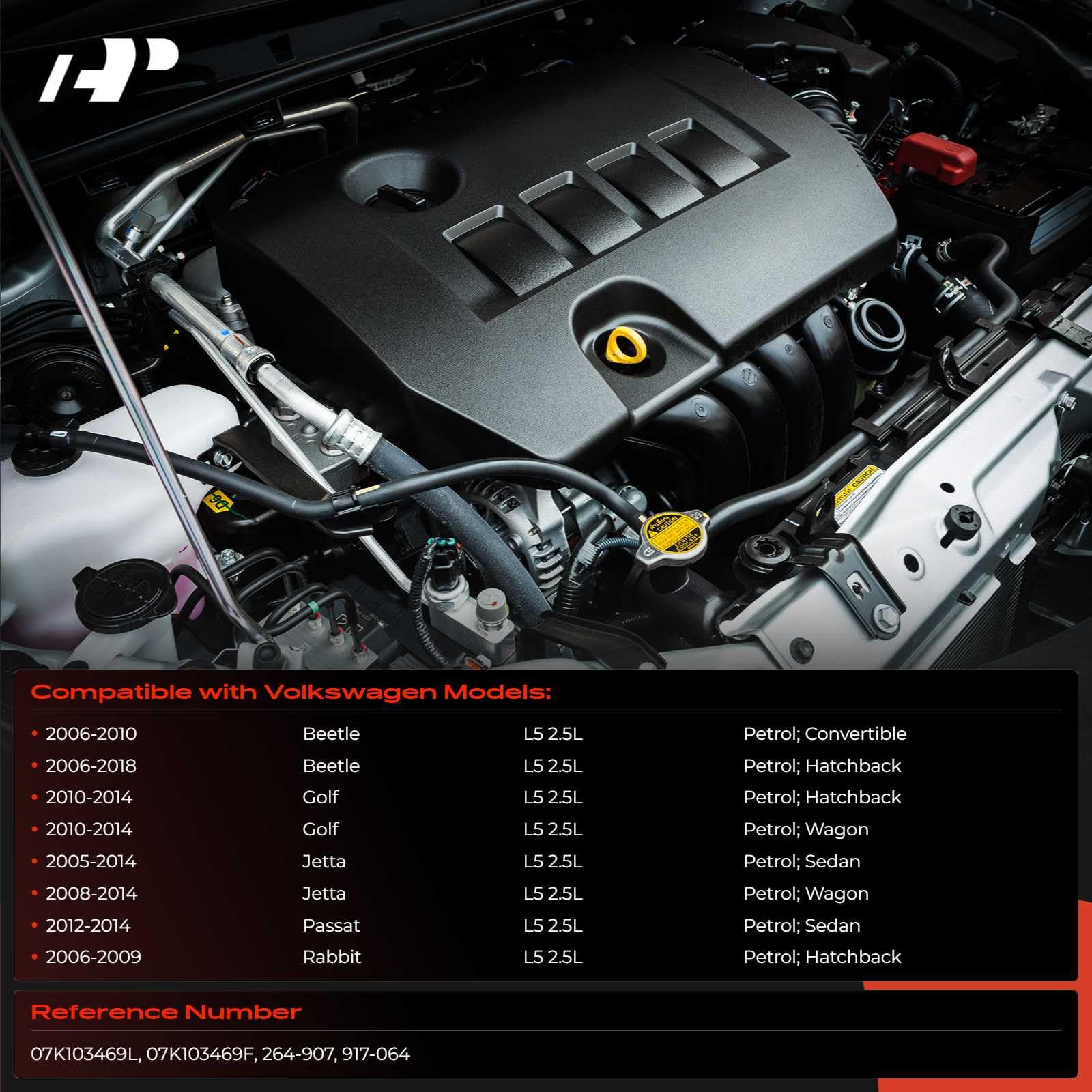 A-Premium valve cover with gasket and bolts included for easy install