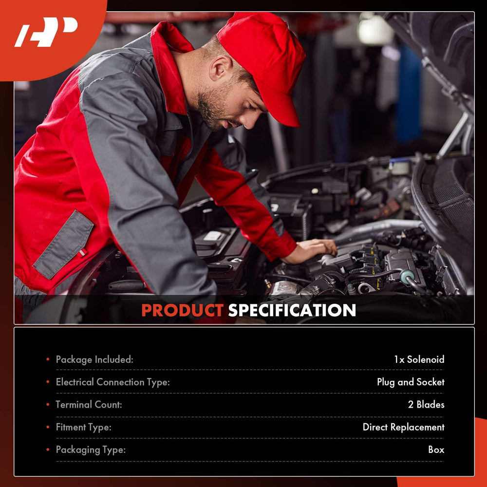 A-Premium VVT solenoid packaging box shows ready-to-install product.