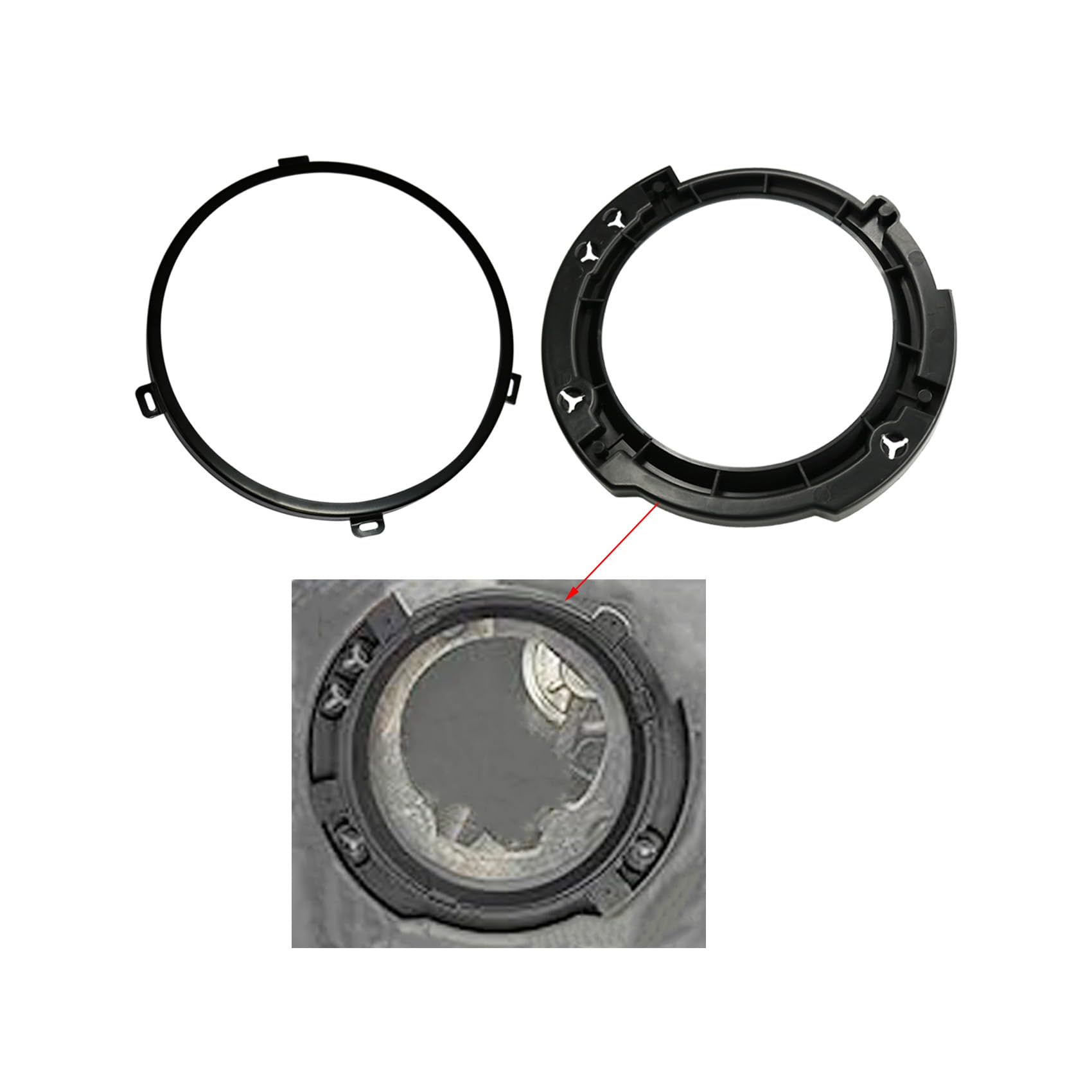 APRT installation kit supports quick tool-free mounting of the 7-inch ring.