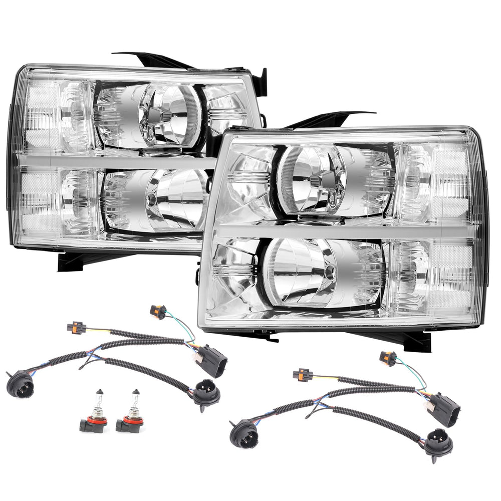 APSVE headlights assembly front left for Silverado enhances night visibility