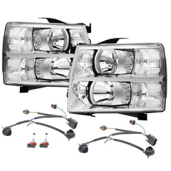 APSVE headlights assembly front left for Silverado enhances night visibility