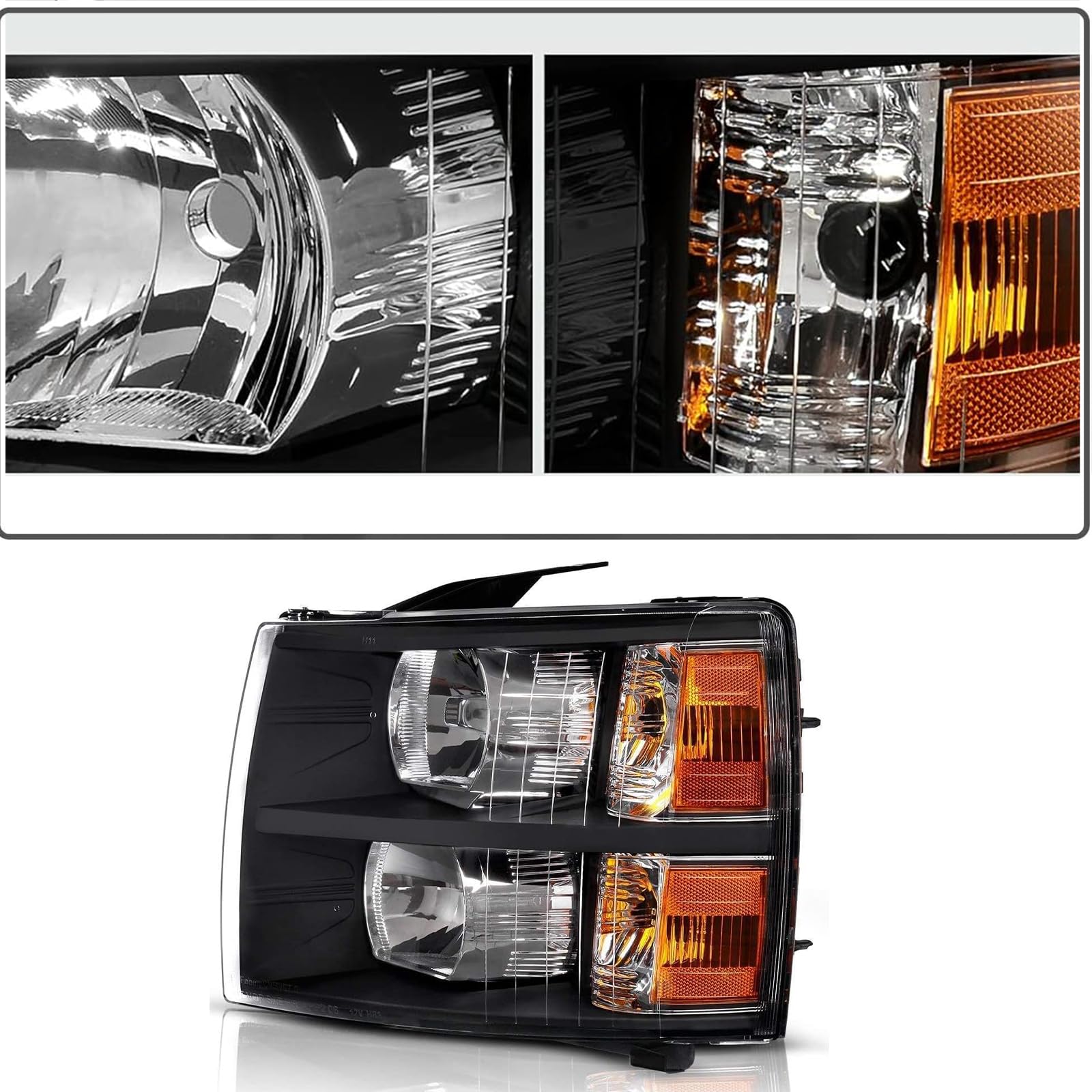 IP65-rated waterproof housing protects the lights from weather and debris.