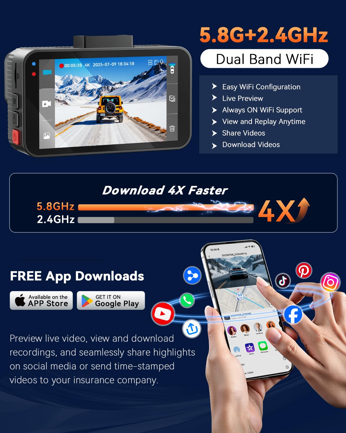 Aputeta app live view on phone showing fast review and download benefit