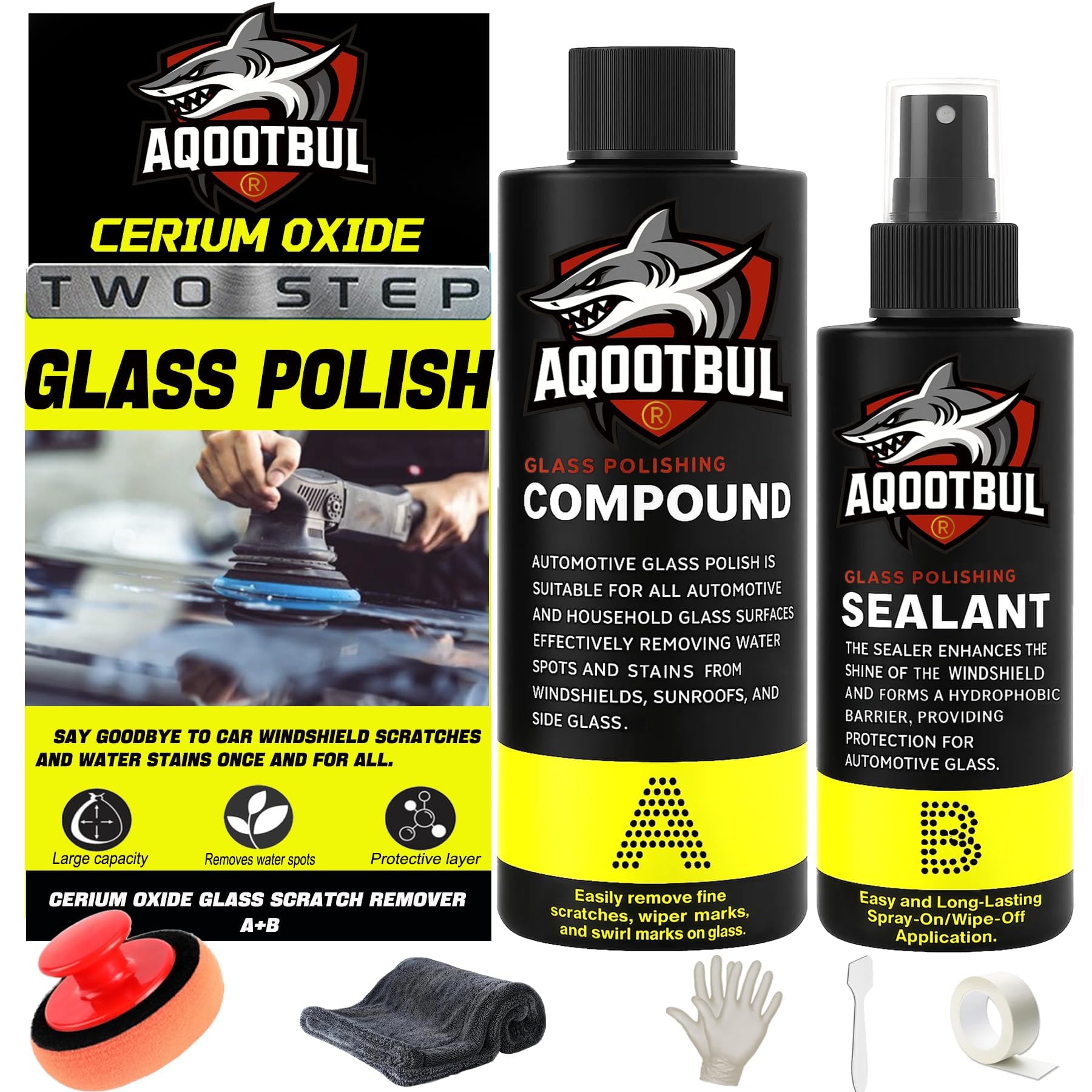 aqootbul cerium oxide glass polish paste for scratch removal and clarity