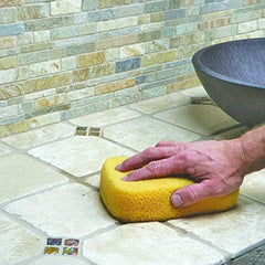 Closeup of Aqua Mix Sealer's Choice Gold on natural stone surface