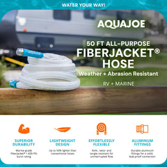 Aqua Joe RV hose demonstrates kink-free performance for steady water flow