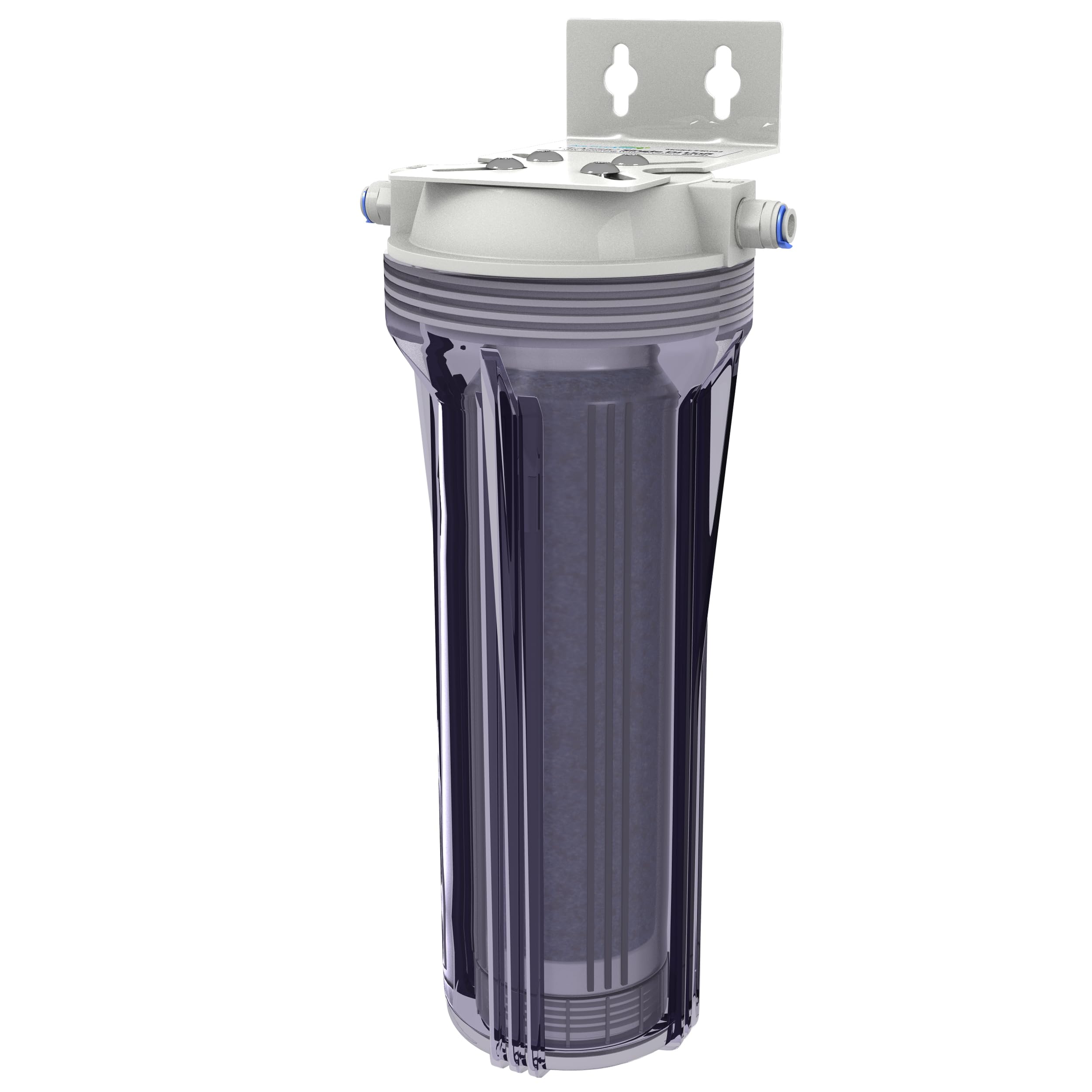 Aquatic Life DI resin canister with clear view for quick status checks.