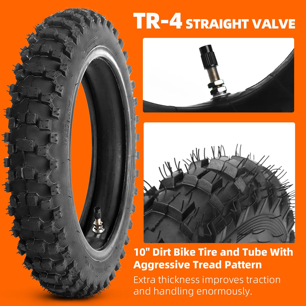 AR-PRO 10-inch rim with tire mounted ready for installation.