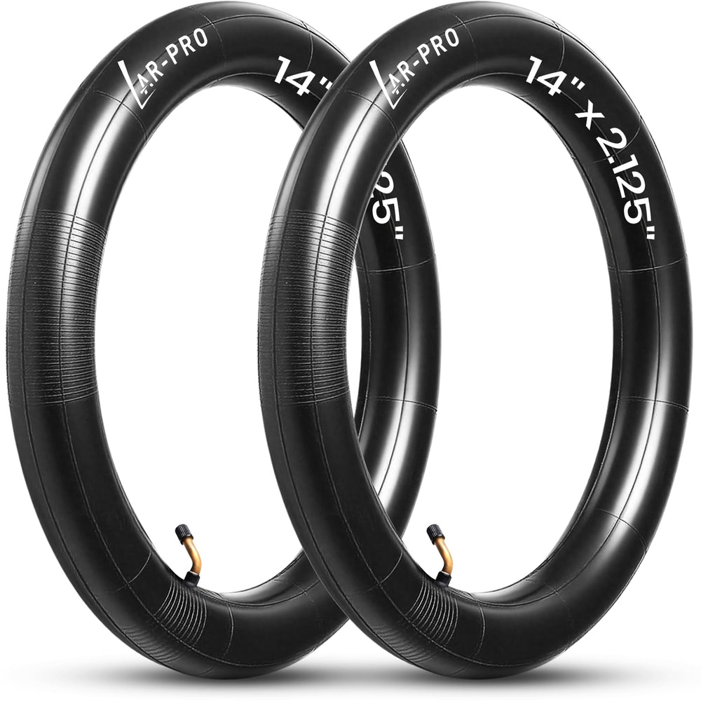 AR-PRO 14x2.125 inner tube side view for 14-inch scooter wheels.