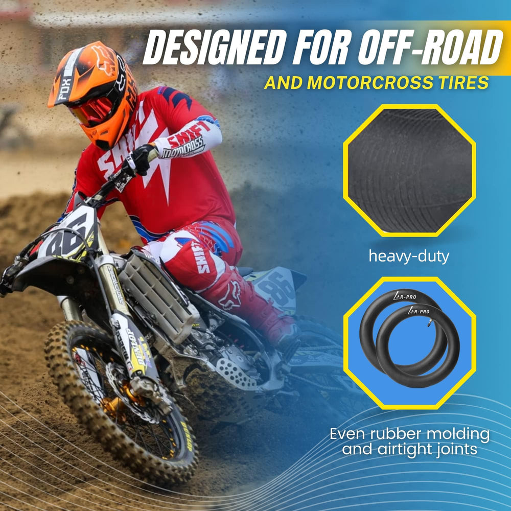 AR-PRO 3mm-thick butyl inner tube enhances durability and airtight performance.