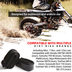 AR-PRO inner tubes fit Honda, Yamaha, and other dirt bike brands