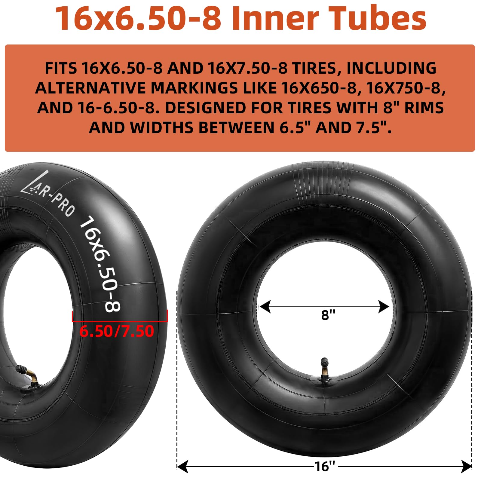 AR-PRO heavy-duty natural rubber inner tube for durability