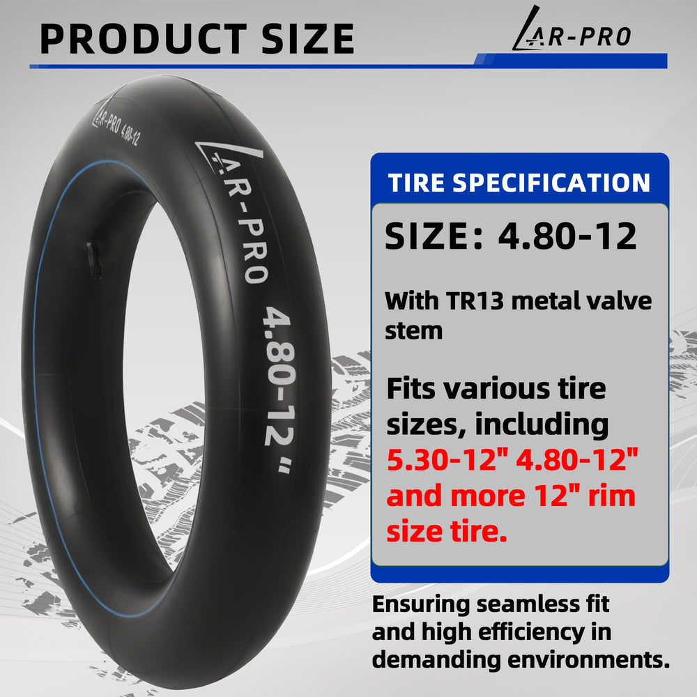 AR-PRO thick butyl rubber inner tube delivers rugged puncture resistance