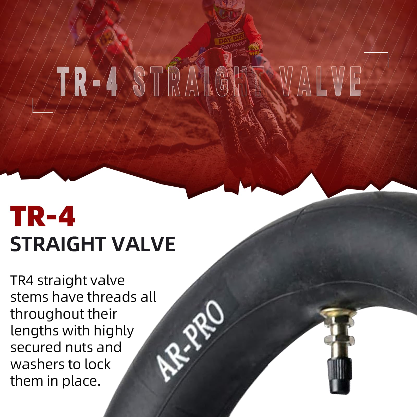 AR-PRO rear inner tube for Kawasaki KLX110, perfect fit