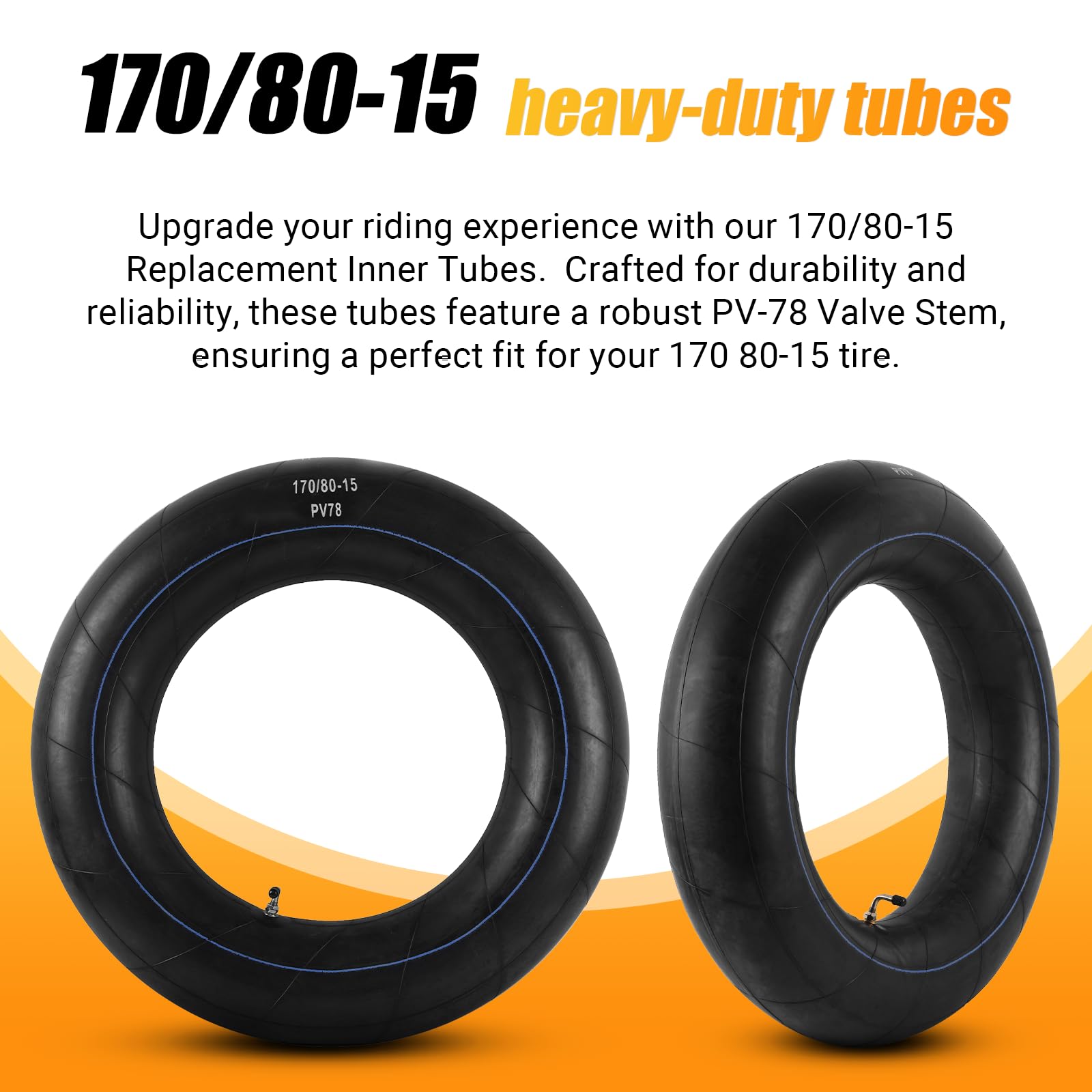 PV-78 valve stem on AR-PRO inner tube promotes secure inflation.