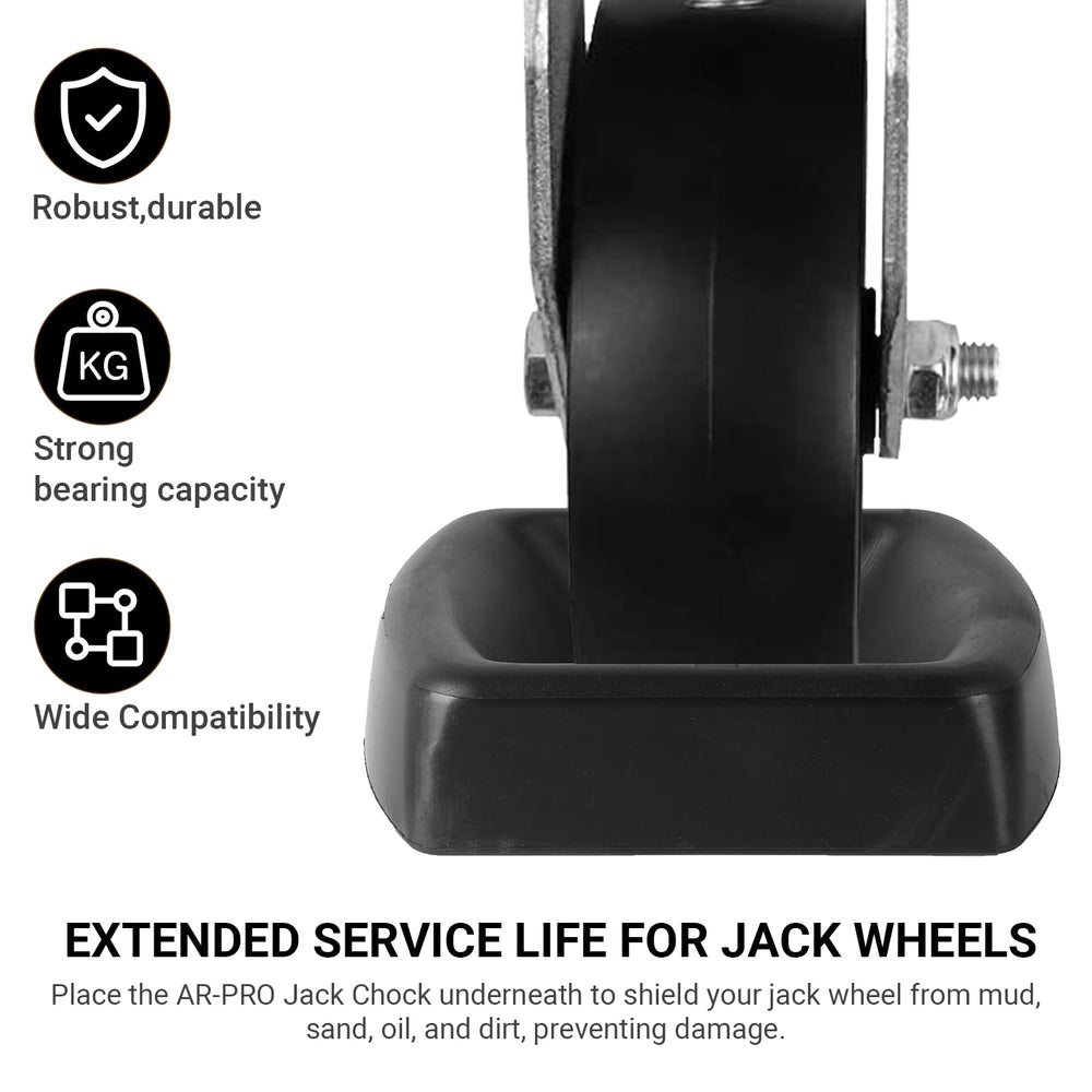 AR-PRO compact wheel chock offering durable outdoor use and easy storage.