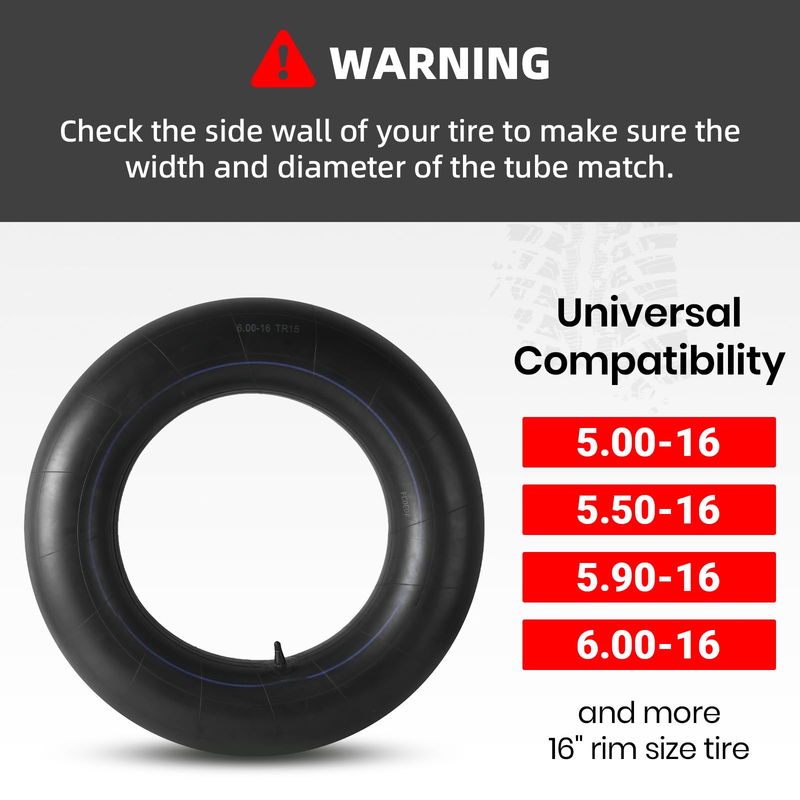 AR-PRO TR15 valve stem on inner tube ensures secure inflation for high-pressure tires.