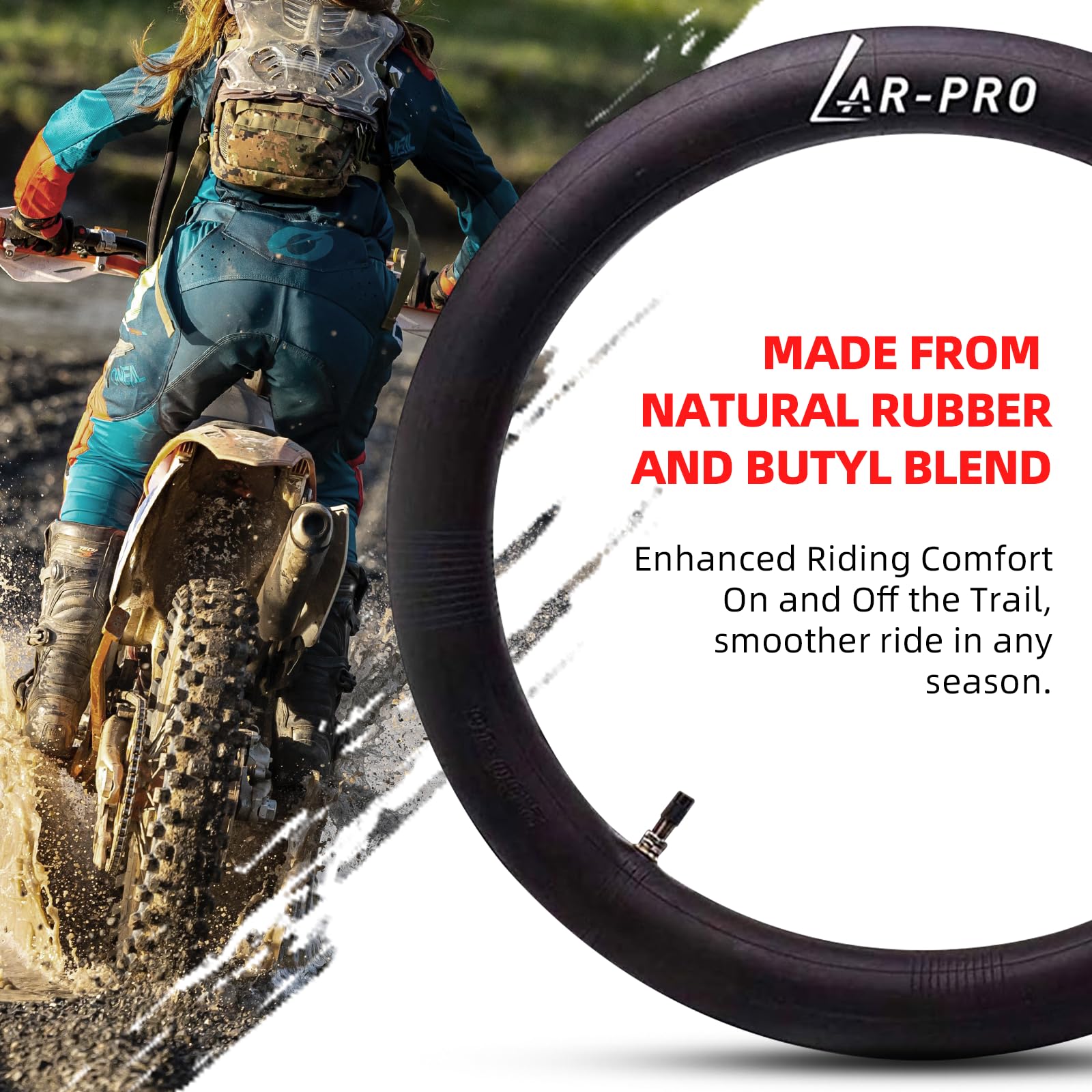 AR-PRO two-pack inner tubes ready for installation, quick replacement kit.
