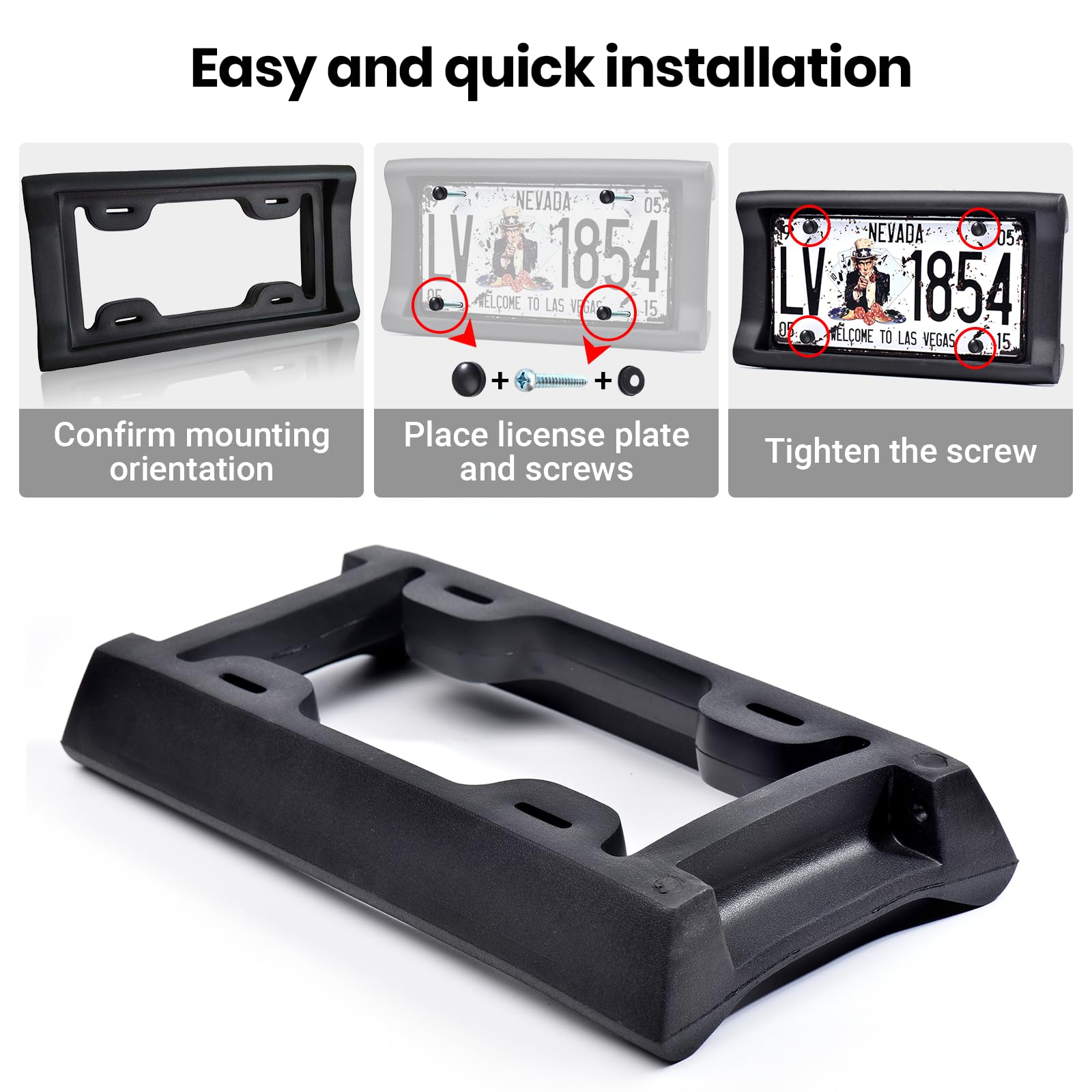 Installation hardware included with AR-PRO bumper guard for quick setup