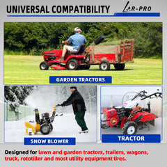 AR-PRO universal compatibility for 12-inch rims across ATVs and mowers