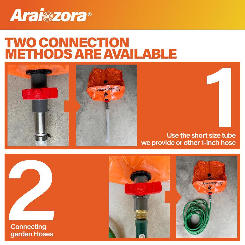 Araiozora water bladder tank mounted in a pickup for mobile water access