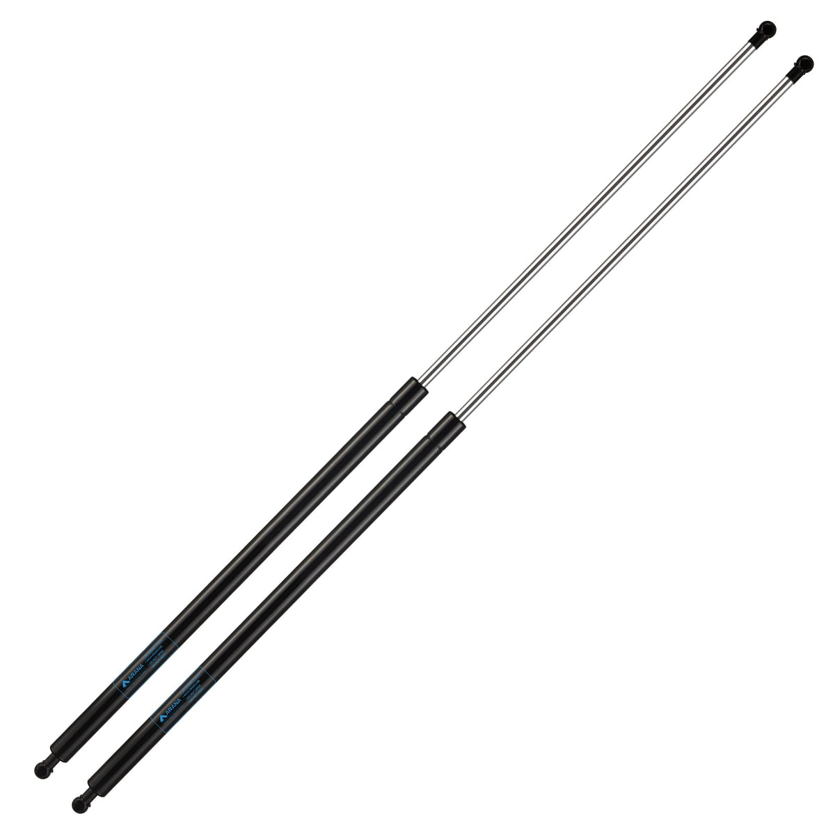 ARANA 44-inch 300LB gas struts, side view, robust lid support.