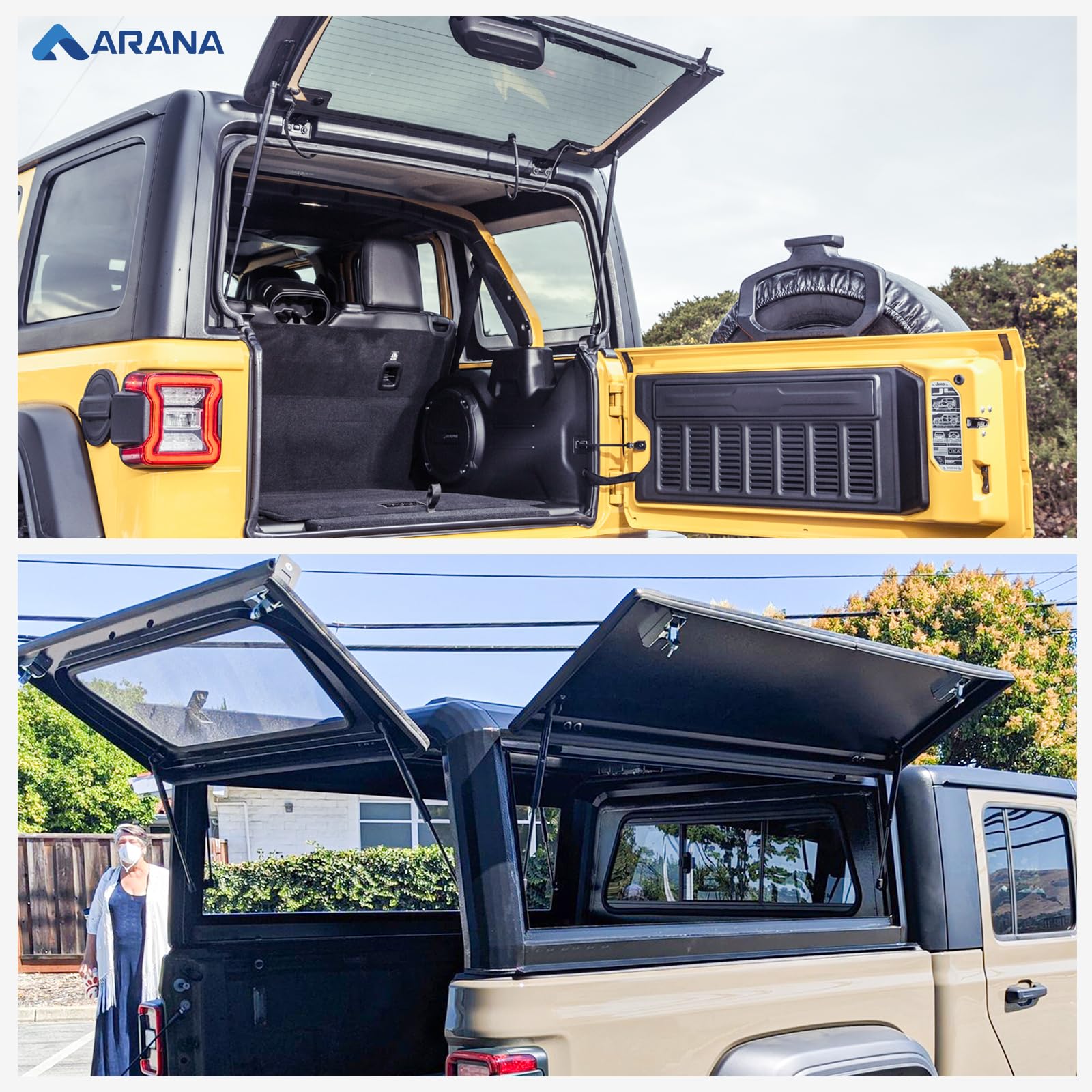 ARANA boat engine cover struts for gentle, reliable opening