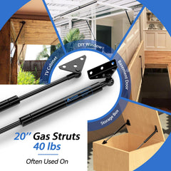 Integrated bracket design on ARANA gas struts for durable performance.