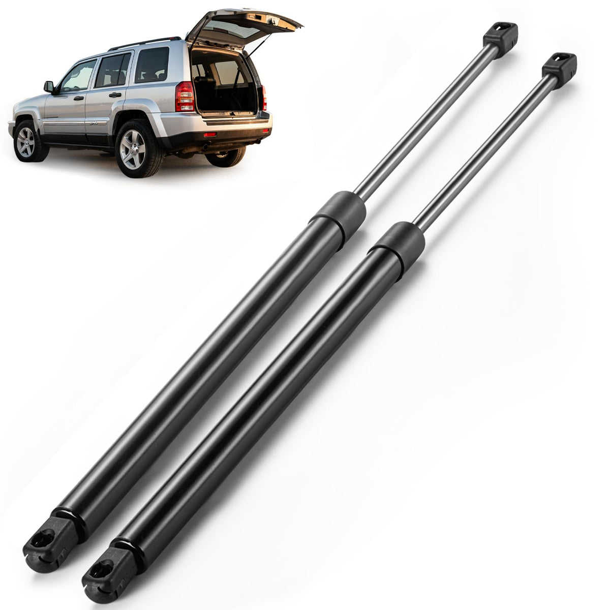 ARANA rear hatch liftgate struts installed on a Jeep Liberty for smooth opening