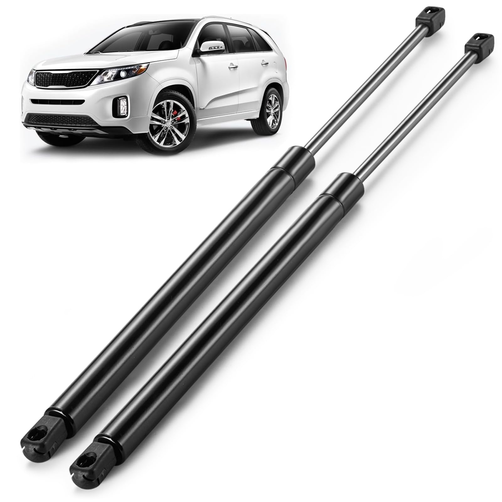 ARANA rear-hatch-struts-kit shows chrome finish and durable lift support for Kia Sorento.