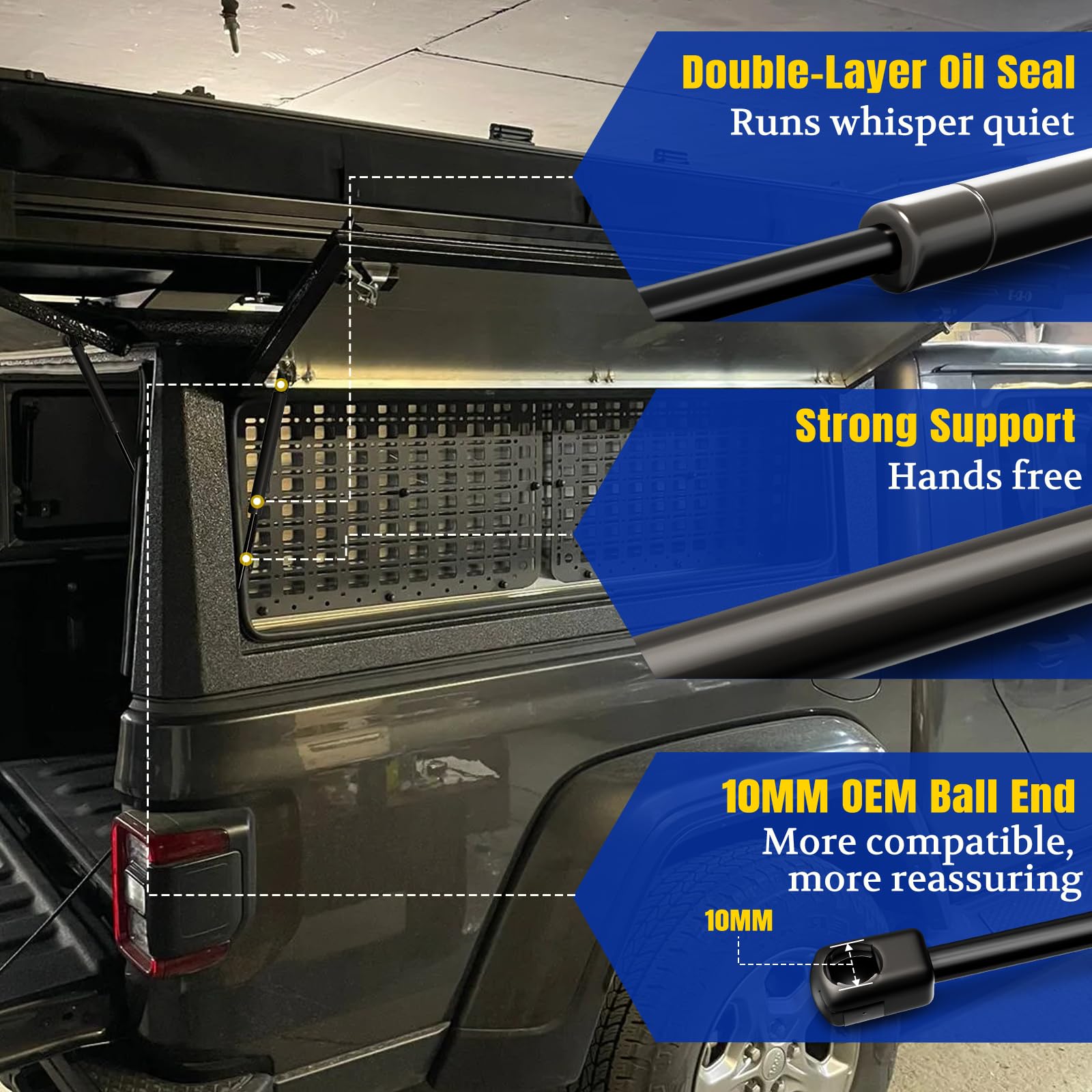 ARANA SL13-60 replacement struts easing a boat hatch.